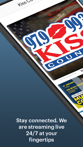 Emulate iPhone app Kiss Country 97.9 and 99.3 using MyAndroid Emulate iPhone app Kiss Country 97.9 and 99.3 using MyAndroid