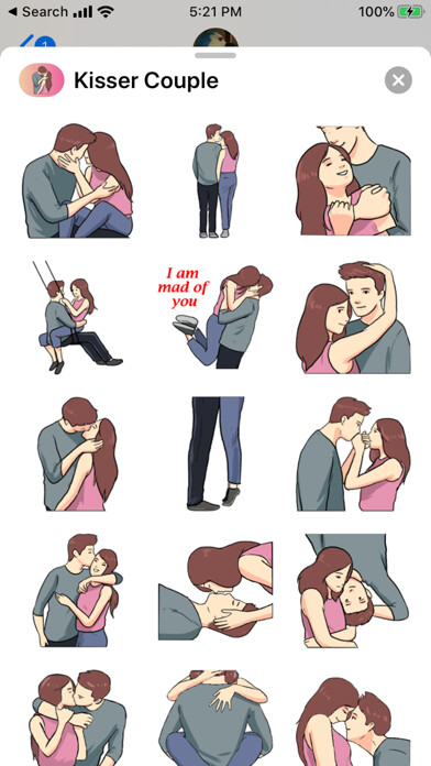 Emulate iPhone app Kisser Couple using MyAndroid