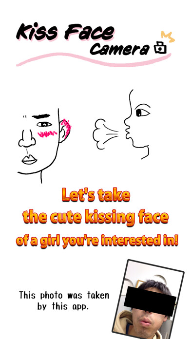 Emulate iPhone app Kiss Face Camera using MyAndroid