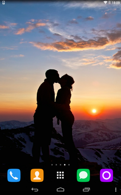 Emulate Android APK Kiss In Silhouette