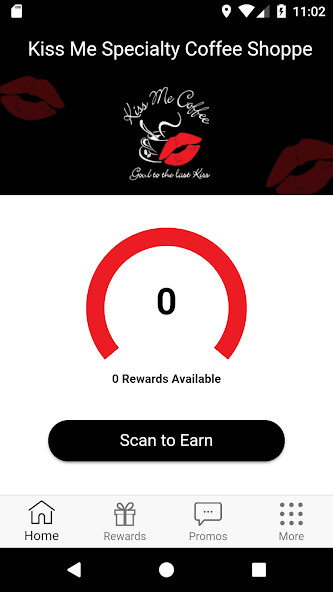 Run android online APK Kiss Me Coffee Rewards from MyAndroid or emulate Kiss Me Coffee Rewards using MyAndroid