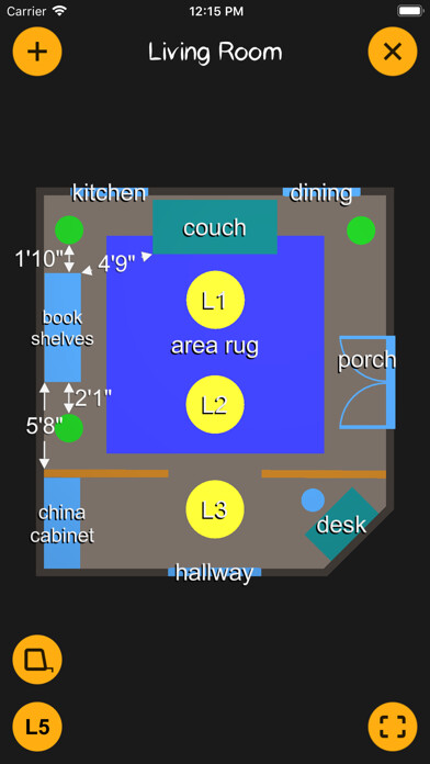 Emulate iPhone app K.I.S.S. Room Layout using MyAndroid Emulate iPhone app K.I.S.S. Room Layout using MyAndroid