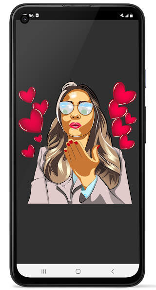 Emulate Android APK Kiss Wallpaper