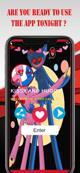 Run android online APK Kissy  Huggy Poppy Video Call from MyAndroid or emulate Kissy  Huggy Poppy Video Call using MyAndroid