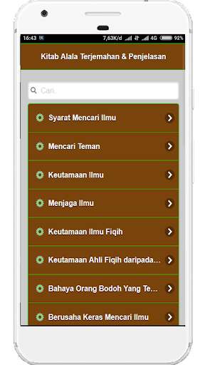 Run android online APK Kitab Alala Terjemahan Dan Penjelasan Lengkap from MyAndroid or emulate Kitab Alala Terjemahan Dan Penjelasan Lengkap using MyAndroid