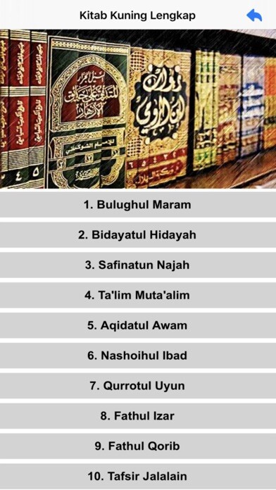 Emulate iPhone app Kitab Kuning Lengkap using MyAndroid