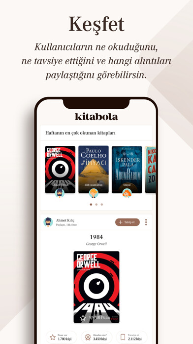 Emulate iPhone app Kitabola - Kitap Önerileri using MyAndroid Emulate iPhone app Kitabola - Kitap Önerileri using MyAndroid