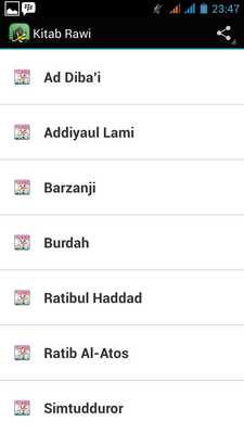 Emulate Android APK Kitab Rawi