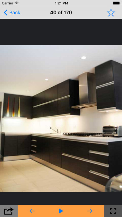 Emulate iPhone app Kitchen Decoration Designs using MyAndroid