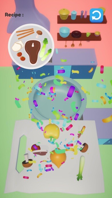 Emulate iPhone app Kitchen Rush 3D using MyAndroid