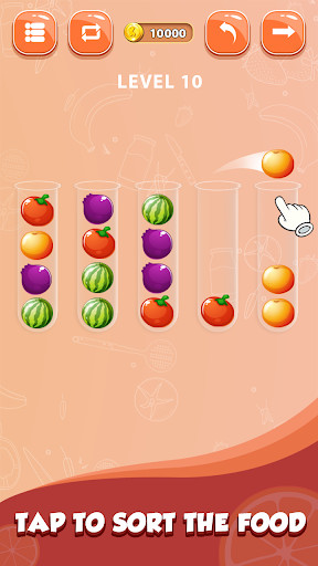 Run android online APK Kitchen Sort: Ball Sort Puzzle from MyAndroid or emulate Kitchen Sort: Ball Sort Puzzle using MyAndroid