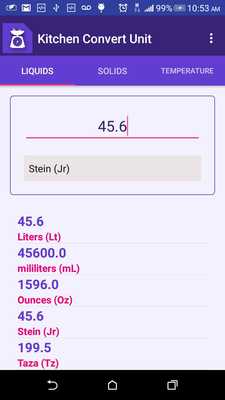 Emulate Android APK Kitchen - Units of measure
