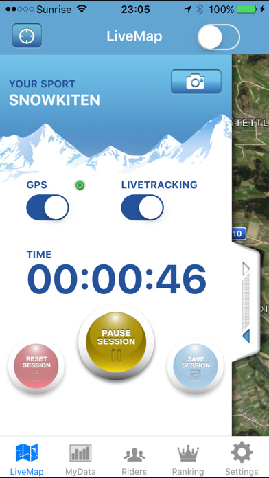 Emulate iPhone app KiteTracker using MyAndroid
