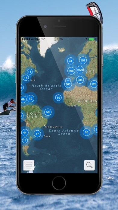 Emulate iPhone app KITE & WINDSURFING NAVIGATOR+ using MyAndroid