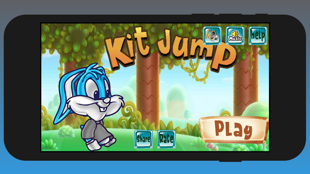 Run android online APK Kit Jump - Baby Rabbit from MyAndroid or emulate Kit Jump - Baby Rabbit using MyAndroid