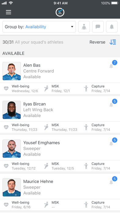 Run android online APK Kitman Labs Coach from MyAndroid or emulate Kitman Labs Coach using MyAndroid