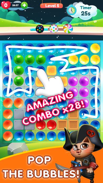 Emulate iPhone app Kitty Bubble : Puzzle pop game using MyAndroid Emulate iPhone app Kitty Bubble : Puzzle pop game using MyAndroid
