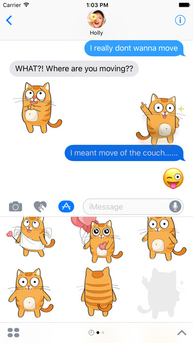 Emulate iPhone app Kitty Cat – Cute Stickers for iMessage using MyAndroid Emulate iPhone app Kitty Cat – Cute Stickers for iMessage using MyAndroid