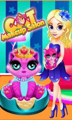 Emulate Android APK Kitty Cat Makeup Salon: Pet Beauty Salon  Spa