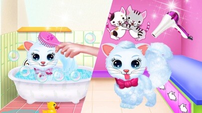 Emulate iPhone app Kitty Daycare - Fluffy Pet using MyAndroid