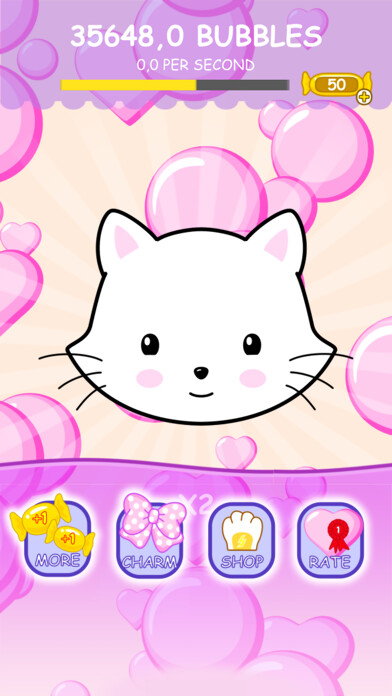 Emulate iPhone app Kitty Virtual Pet Clicker using MyAndroid