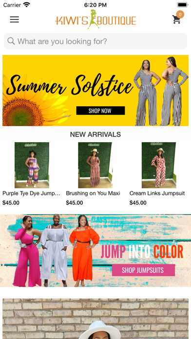 Emulate iPhone app Kiwis Boutique using MyAndroid Emulate iPhone app Kiwis Boutique using MyAndroid