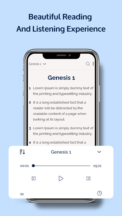 Emulate iPhone app KJV Bible offline - Audio using MyAndroid