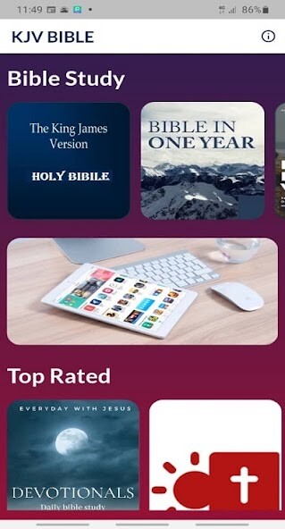 Run android online APK KJV Bible Pro from MyAndroid or emulate KJV Bible Pro using MyAndroid