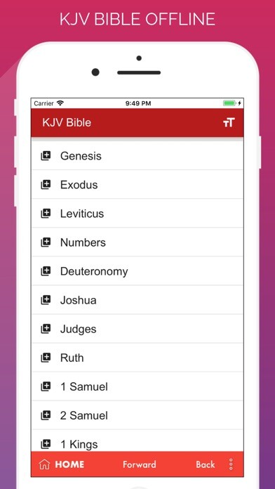 Emulate iPhone app KJV King james bible english using MyAndroid