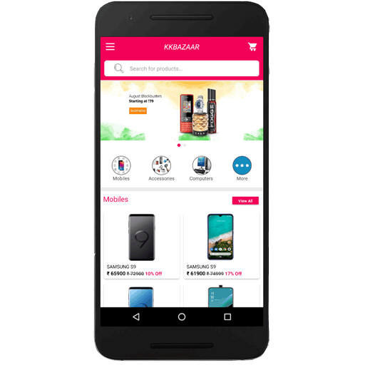 Run android online APK KKBAZAAR from MyAndroid or emulate KKBAZAAR using MyAndroid