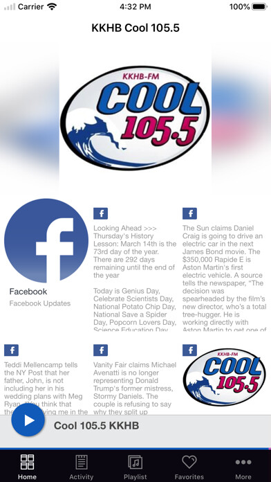Emulate iPhone app KKHB Cool 105.5 using MyAndroid Emulate iPhone app KKHB Cool 105.5 using MyAndroid