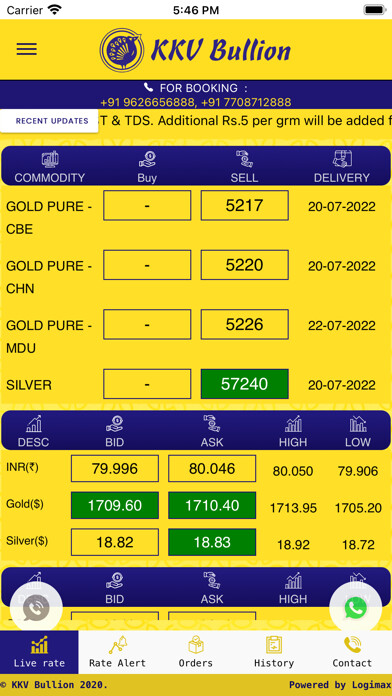 Emulate iPhone app KKV Bullion using MyAndroid Emulate iPhone app KKV Bullion using MyAndroid
