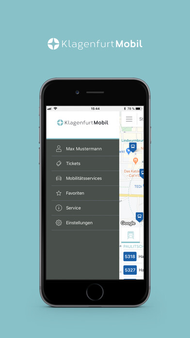 Emulate iPhone app KlagenfurtMobil using MyAndroid