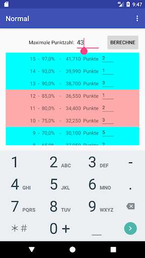 Run android online APK Klausurrechner from MyAndroid or emulate Klausurrechner using MyAndroid