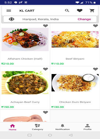 Run android online APK KLCart from MyAndroid or emulate KLCart using MyAndroid