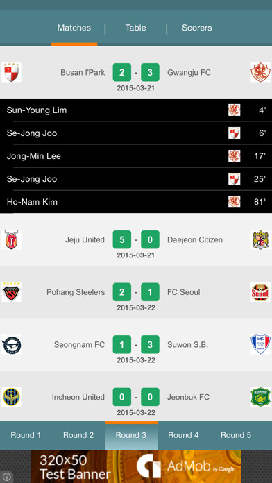 Emulate iPhone app K-League football - live, fixtures, results, standings, statistics and history right now using MyAndroid Emulate iPhone app K-League football - live, fixtures, results, standings, statistics and history right now using MyAndroid