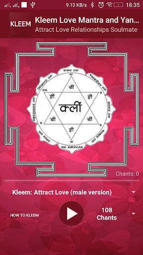 Run android online APK Kleem Mantra : beej mantra for Love and Attraction from MyAndroid or emulate Kleem Mantra : beej mantra for Love and Attraction using MyAndroid