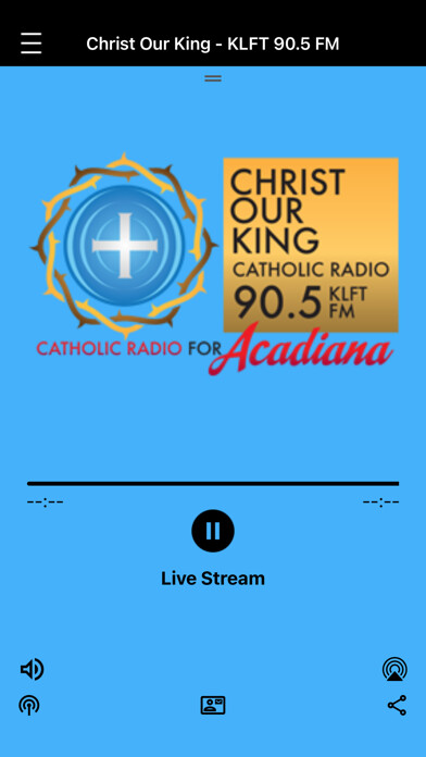 Emulate iPhone app KLFT 90.5 CATHOLIC RADIO using MyAndroid