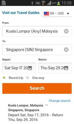 Emulate Android APK KLIA Airport
