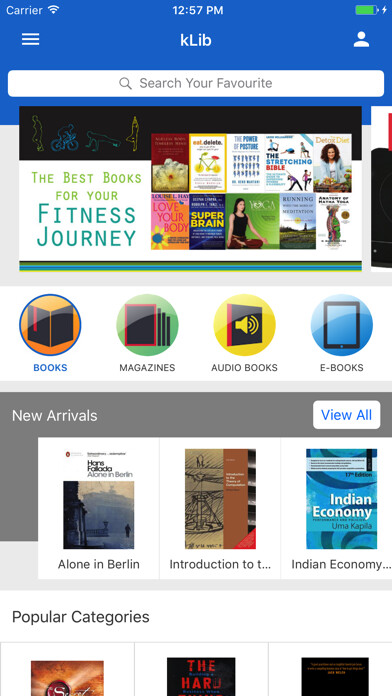 Emulate iPhone app kLib - Corporate Library using MyAndroid