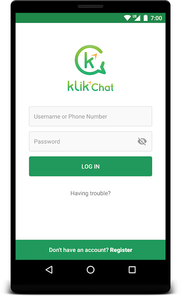 Emulate Android APK KLIK Chat Emulate Android APK KLIK Chat