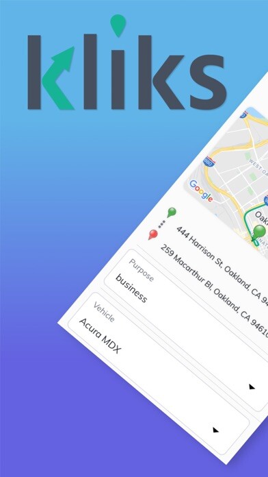 Emulate iPhone app Kliks Mileage Tracking using MyAndroid