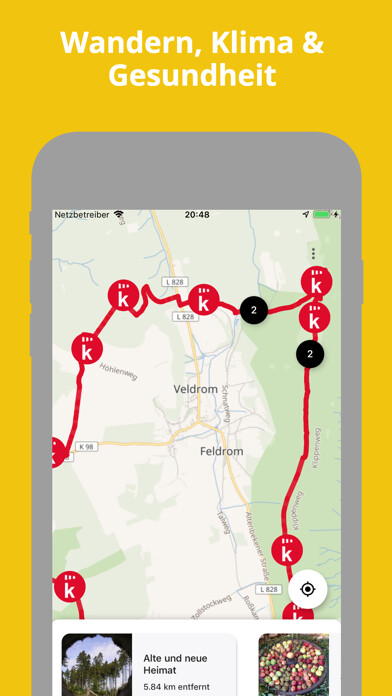 Emulate iPhone app KlimaErlebnisWandern using MyAndroid Emulate iPhone app KlimaErlebnisWandern using MyAndroid