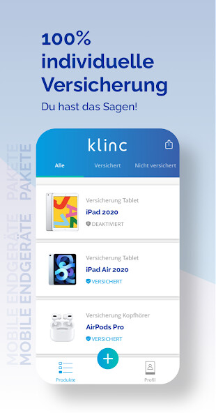 Run android online APK Klinc On-Demand Versicherung from MyAndroid or emulate Klinc On-Demand Versicherung using MyAndroid