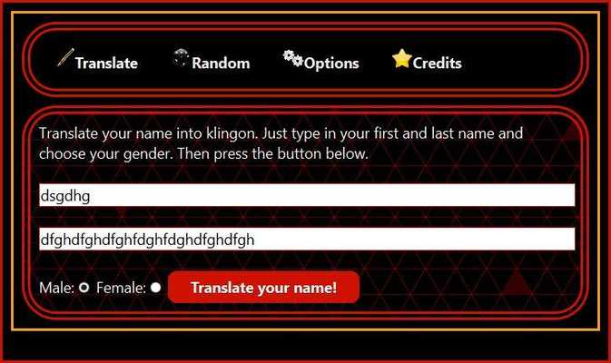Emulate Android APK Klingon Name Translator Emulate Android APK Klingon Name Translator