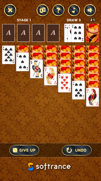 Emulate iPhone app Klondike Solitaire SP using MyAndroid