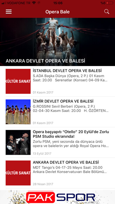 Emulate iPhone app Kültür Sanat using MyAndroid Emulate iPhone app Kültür Sanat using MyAndroid