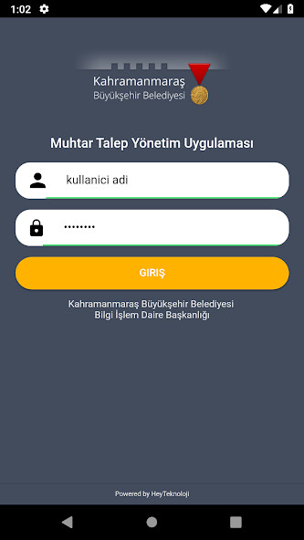 Run android online APK KMBB Muhtar Talep from MyAndroid or emulate KMBB Muhtar Talep using MyAndroid