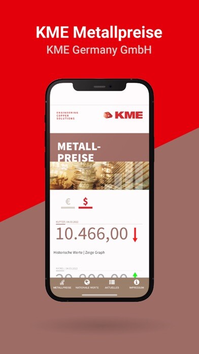 Emulate iPhone app KME METALLPREISE using MyAndroid Emulate iPhone app KME METALLPREISE using MyAndroid