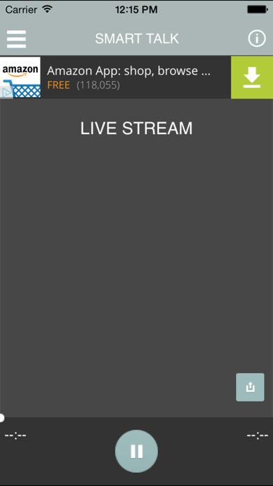 Emulate iPhone app KMET 1490 ABC News Radio using MyAndroid